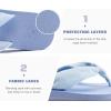 imageKuaiLu Womens Dressy Sandals Arch Support Yoga Mat Walking Cross Slides Ladies Slip on Orthotic Travel Outfits Slippers Cushion ComfortableBlue