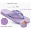 imageKuaiLu Womens Dressy Sandals Arch Support Yoga Mat Walking Cross Slides Ladies Slip on Orthotic Travel Outfits Slippers Cushion ComfortableLight Purple