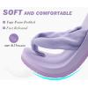 imageKuaiLu Womens Dressy Sandals Arch Support Yoga Mat Walking Cross Slides Ladies Slip on Orthotic Travel Outfits Slippers Cushion ComfortableLight Purple