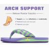 imageKuaiLu Womens Dressy Sandals Arch Support Yoga Mat Walking Cross Slides Ladies Slip on Orthotic Travel Outfits Slippers Cushion ComfortablePurple Green