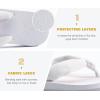 imageKuaiLu Womens Dressy Sandals Arch Support Yoga Mat Walking Cross Slides Ladies Slip on Orthotic Travel Outfits Slippers Cushion ComfortableWhite