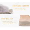 imageKuaiLu Womens Orthotic Slippers Comfortable Arch Support Faux Fur Slipper Sandals Casual Summer Adjustable Cushion Slides Slip On Indoor Outdoor House Shoes  Ultrasoft Comfort Fit FootbedWhite Tip Dyeing