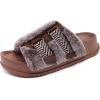 imageKuaiLu womens Womens SlippersCoffee Brown Tip Dyeing