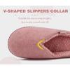 imageKuaiLu Womens Supportive Memory Foam Slippers Felt Fuzzy Lined Heel Cushion Lightweight House Shoes for Indoor OutdoorAllpink