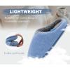 imageKuaiLu Womens Supportive Memory Foam Slippers Felt Fuzzy Lined Heel Cushion Lightweight House Shoes for Indoor OutdoorBlue