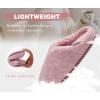 imageKuaiLu Womens Supportive Memory Foam Slippers Felt Fuzzy Lined Heel Cushion Lightweight House Shoes for Indoor OutdoorPink