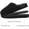 imageKuaiLu Mens Clog Slippers with Arch Support Suede Faux Fur Memory Foam Warm House Shoes Comfortable Slipon Mans Bedroom Indoor Outdoor Slippers Rubber SoleFelt Black