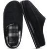 imageKuaiLu Mens Clog Slippers with Arch Support Suede Faux Fur Memory Foam Warm House Shoes Comfortable Slipon Mans Bedroom Indoor Outdoor Slippers Rubber SoleFelt Black
