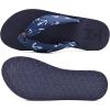 imageKuaiLu Flip Flops Women Yoga Foam Ladies Comfort Arch Support Summer Beach Casual Thong Sandals Silk blue Size 7