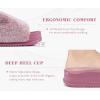 imageKuaiLu Womens Orthotic Slippers Comfortable Arch Support Faux Fur Sandal Slippers Casual Adjustable Slip On Indoor Outdoor Size 612  Ultrasoft Comfort Fit FootbedLovely Pink Tip Dyeing