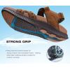 imageKuaiLu Mens Hiking Sandals With Arch Support Sport Recovery Athletic Walking Sandals For Man Outdoor Summer Casual Thick Cushion Beach Water Fisherman Sandal Size 715Khaki Brown